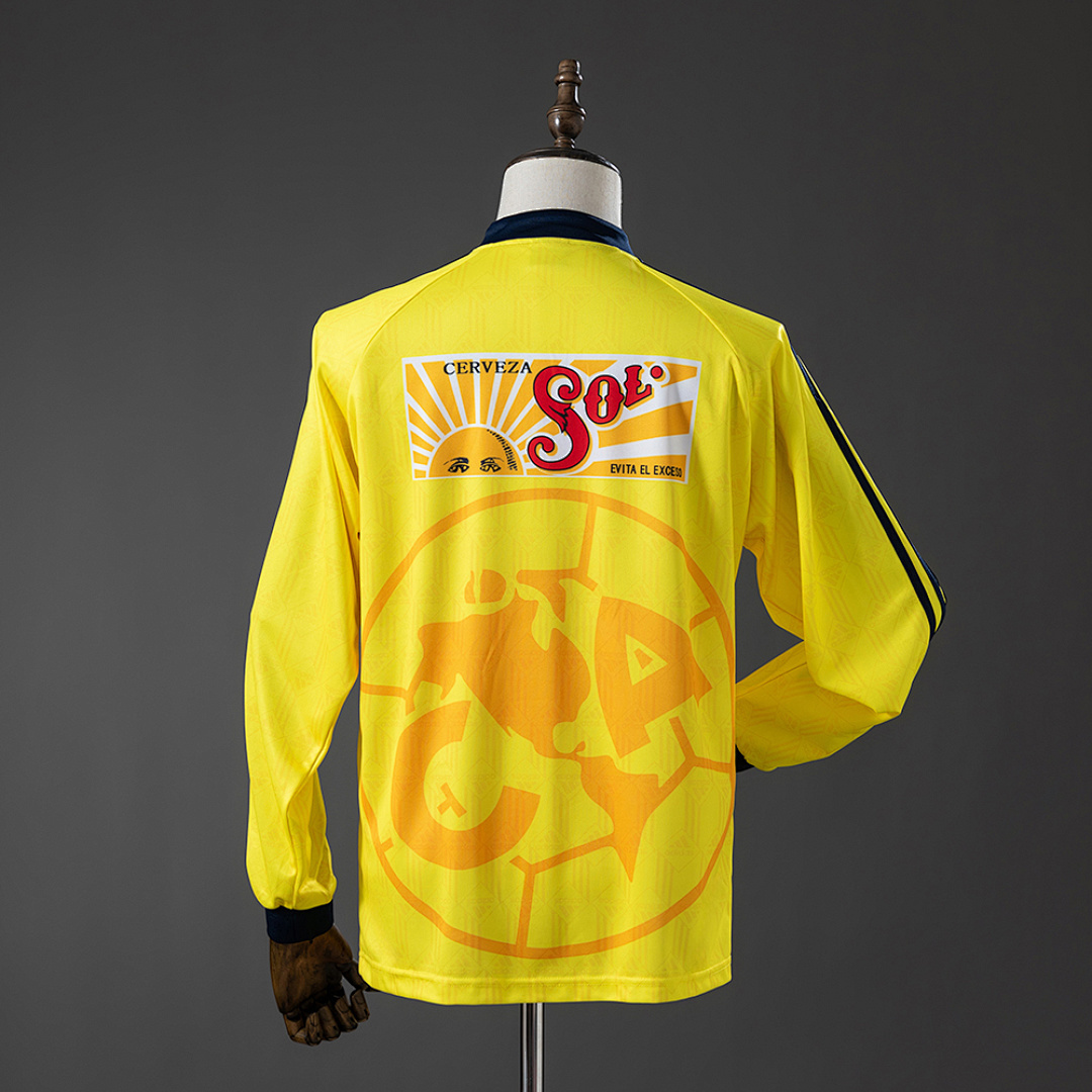 America 97_98 Home Long-Sleeve Retro Jersey – Replica Football Soccer Shirt – S–XXL