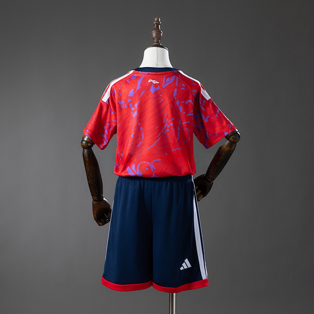 Costa Rica 2026 Home Kids Kit Jersey – Replica Football Soccer Shirt – Size 16–28