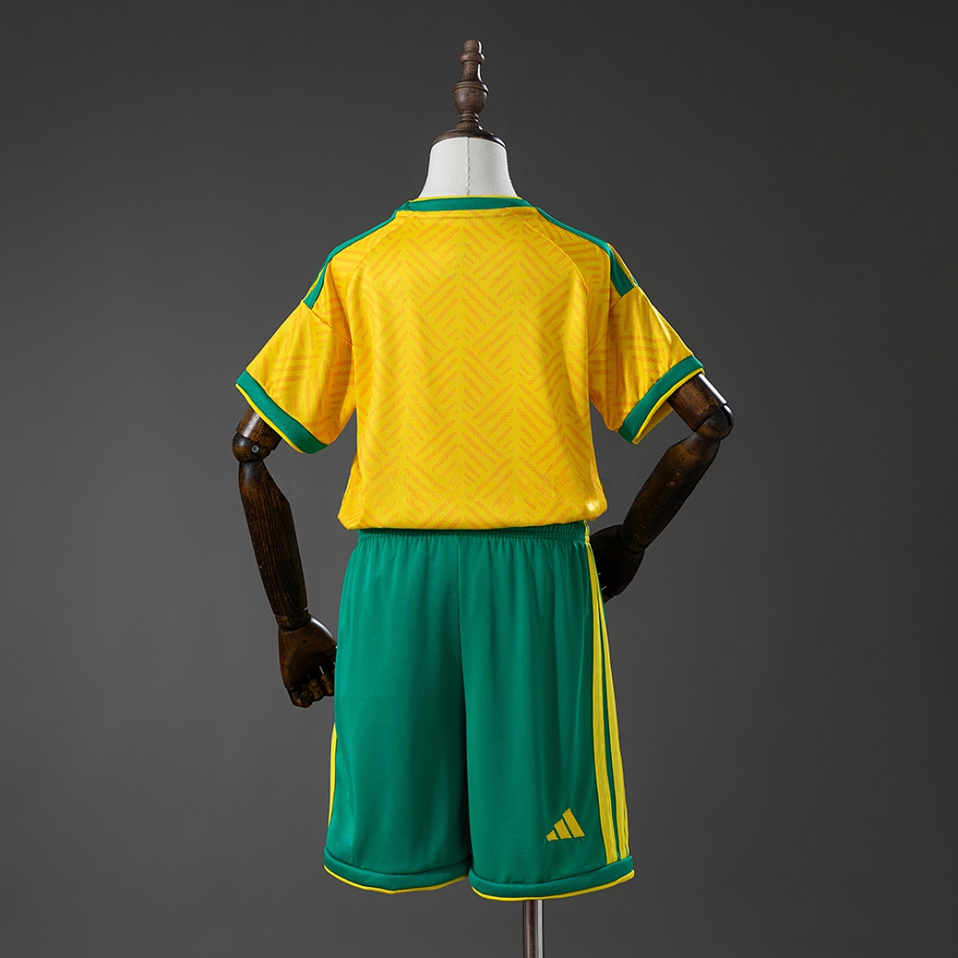 South Africa 2026 Home Kids Kit Jersey – Replica Football Soccer Shirt – Size 16–28