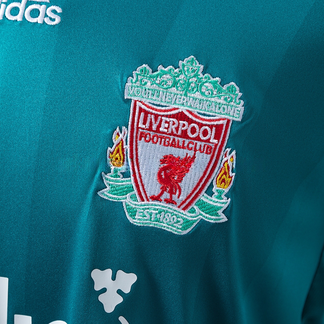 LFC 08_09 Away Long-Sleeved Retro Jersey – Replica Football Soccer Shirt – S–XXL