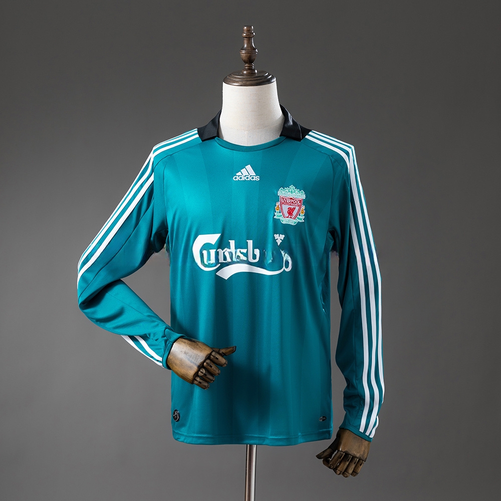LFC 08_09 Away Long-Sleeved Retro Jersey – Replica Football Soccer Shirt – S–XXL