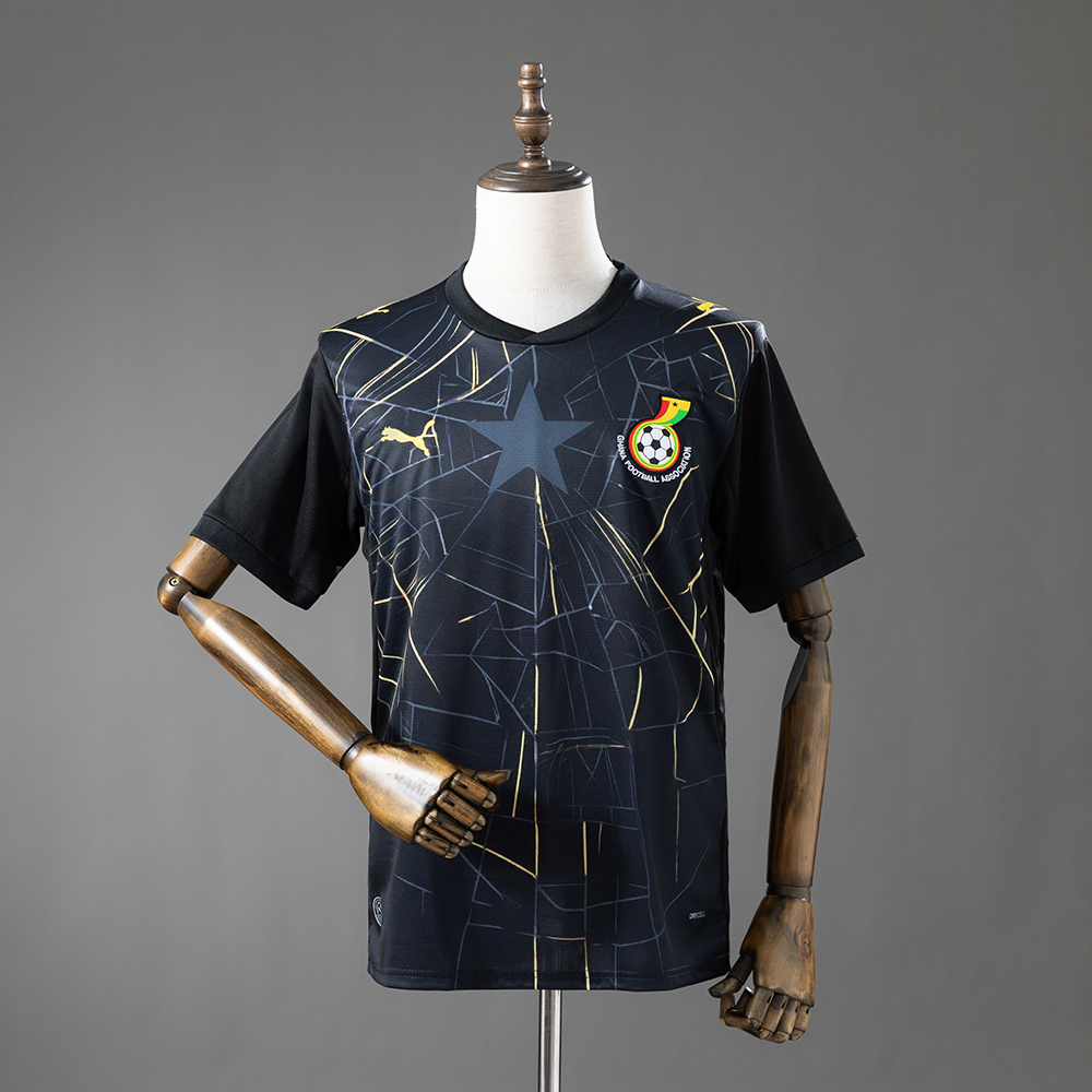 Ghana 2026 Black Jersey – Replica Football Soccer Shirt – S–XXL