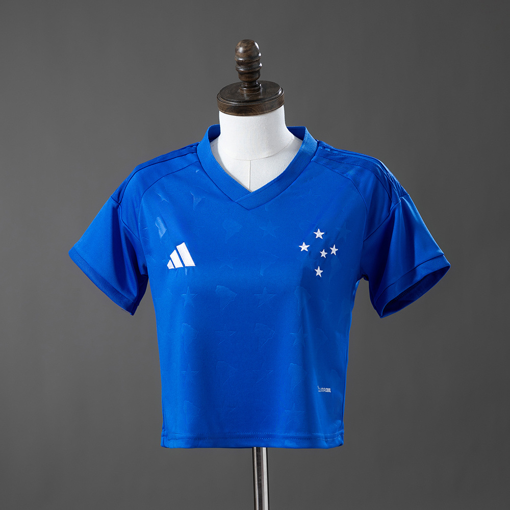 Cruzeiro 26_27 Home Women's Crop Top Style – Replica Football Soccer Shirt – S–XXL