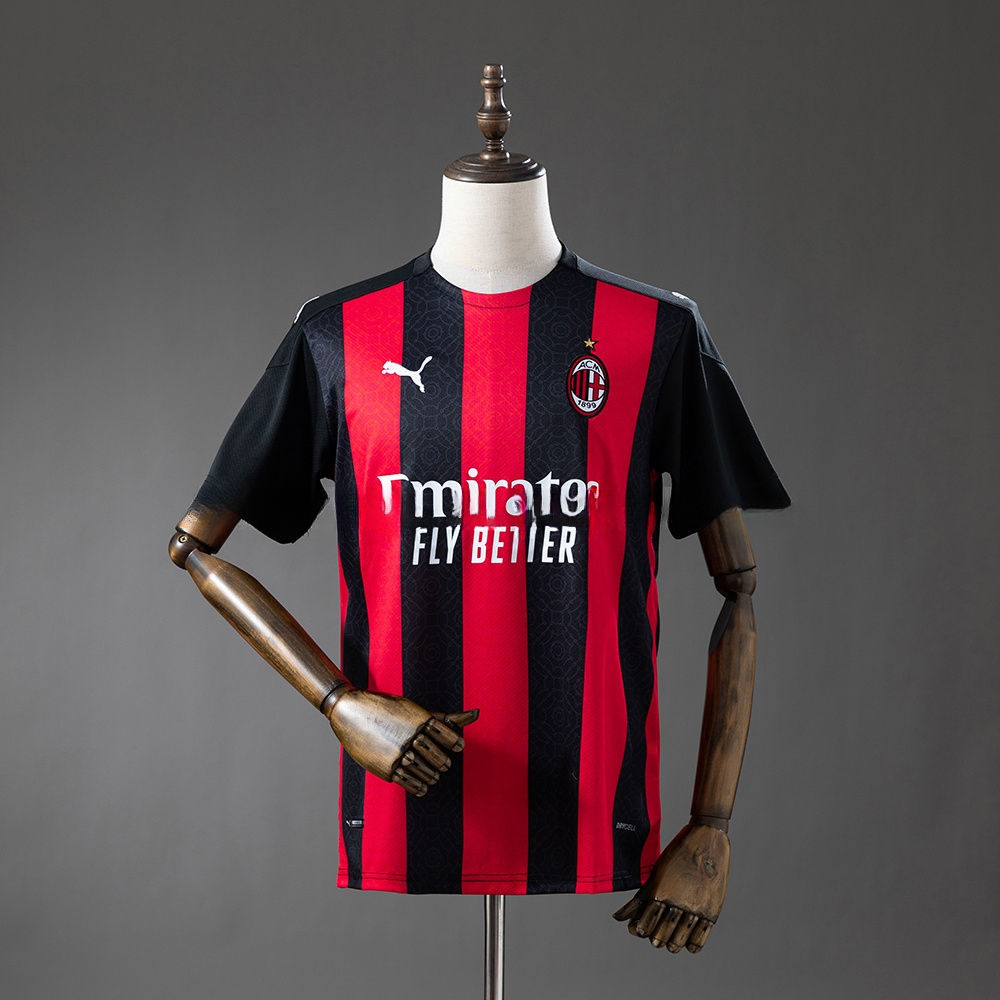AC Milan 20_21 Home Retro Jersey – Replica Football Soccer Shirt – S–XXL