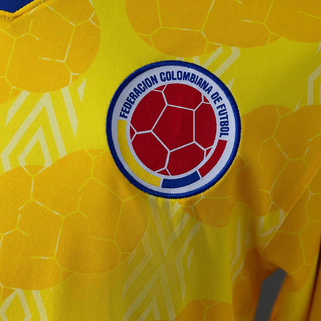 Colombia 1994 Home Retro Long Sleeve Jersey – Replica Football Soccer Shirt – S–XXL