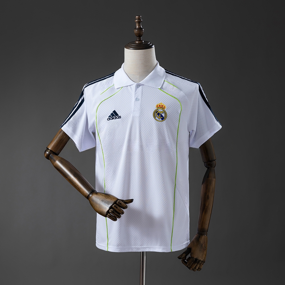 Real Madrid 25/26 Training POLO – White – Replica Football Soccer Shirt – S–XXL