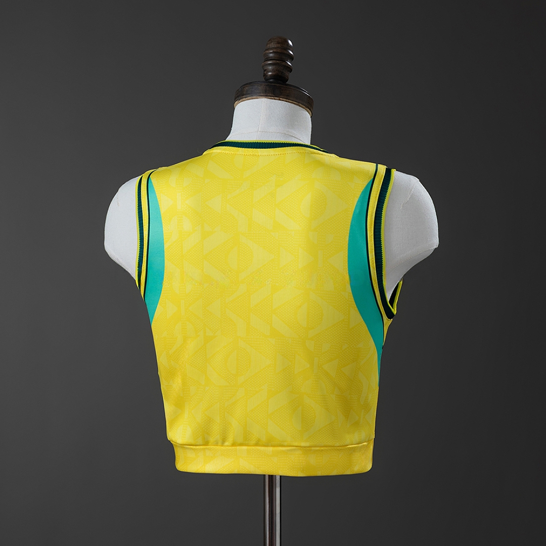 Brazil 2026 Women's Crop Tank Top Home Jersey – Replica Football Soccer Shirt – S–XXL