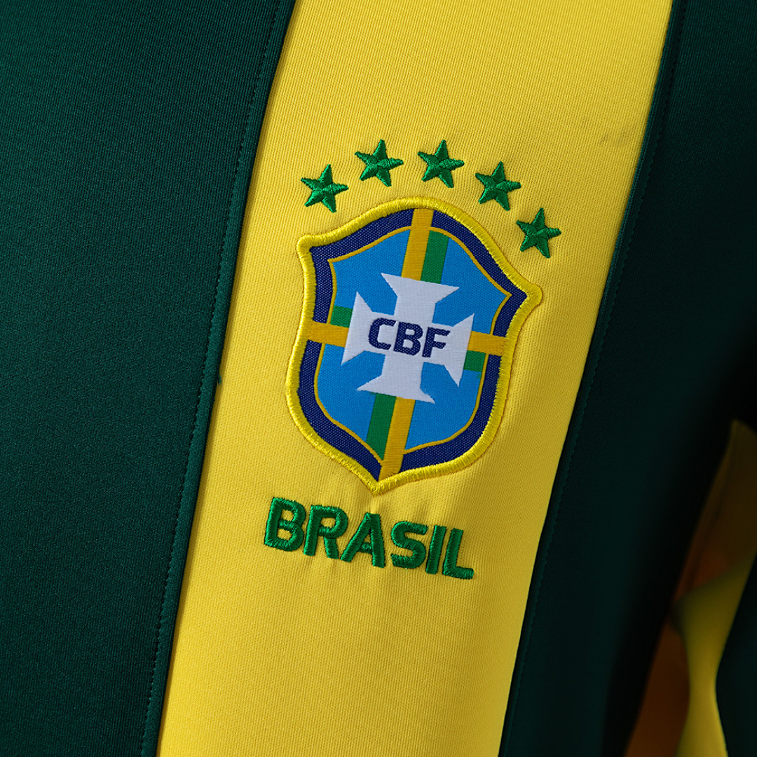 Brazil Long-sleeved Sweatshirt - Yellow & Green – Replica Football Soccer Shirt – M–3XL