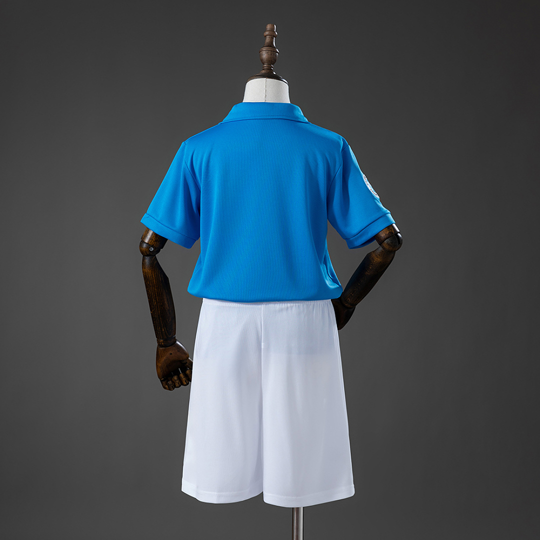 Napoli 87_88 Home Retro Kids Kit Jersey – Replica Football Soccer Shirt – Size 16–28