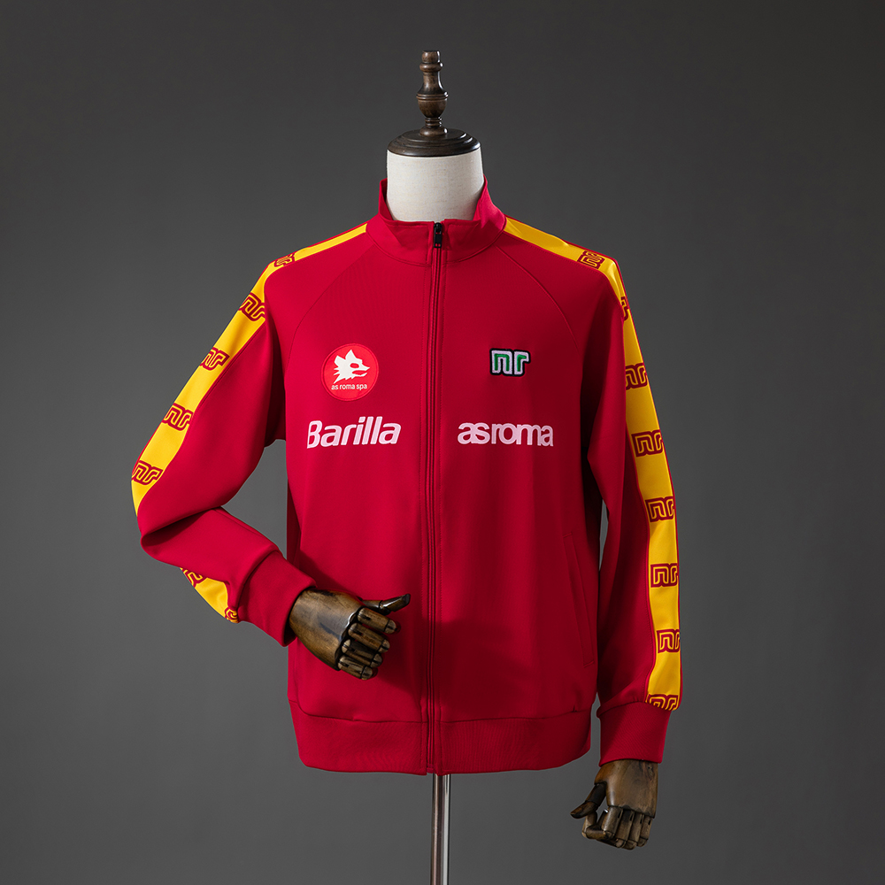 Roma 88_89 Jacket – Red – Replica Football Retro Jacket – S–XXL