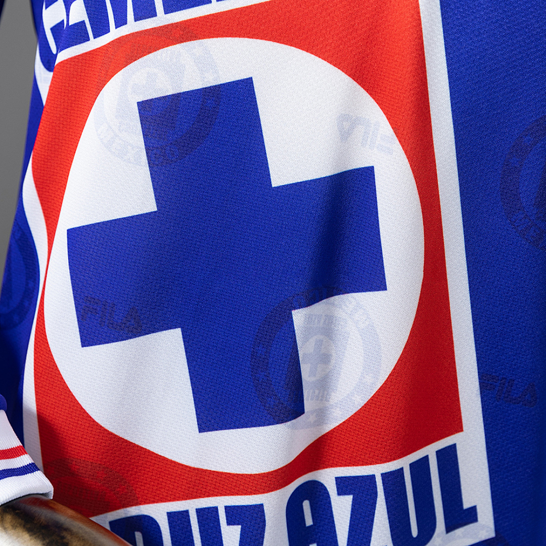 Cruz Azul 1998 Home Long-Sleeve Retro Jersey – Replica Football Soccer Shirt – S–XXL