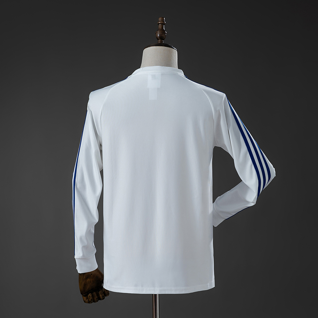 Leeds United Terrace Icons White Long Sleeve T-Shirt – Replica Football Soccer Shirt – S–XXL