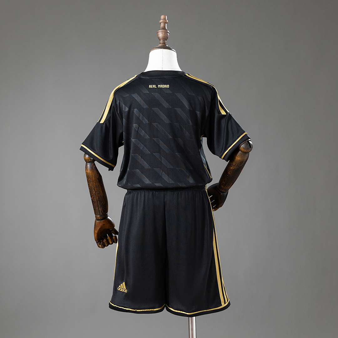 Real Madrid 11_12 Away Retro Kids Kit Jersey – Replica Football Soccer Shirt – Size 16–28