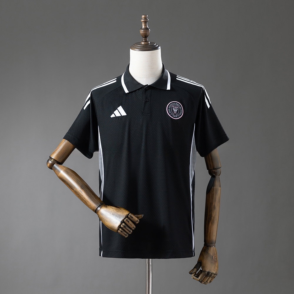 Inter Miami 25_26 POLO - Black S-XXL – Replica Football Soccer Shirt – S–XXL