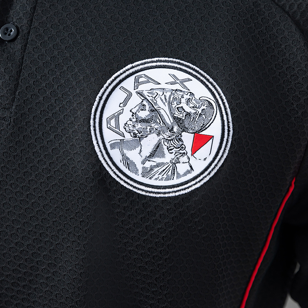 Ajax 25_26 POLO - Black – Replica Football Soccer Shirt – S–XXL