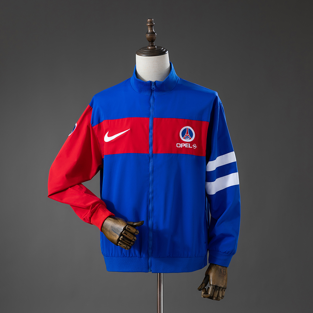 PSG 96_97 Jacket – Red & Blue – Replica Football Retro Jacket – S–XXL