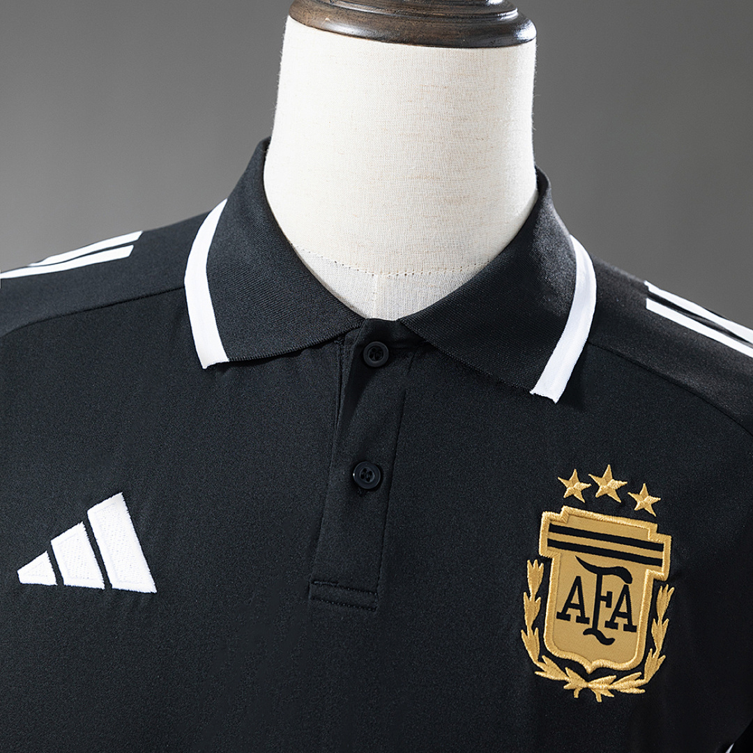 Argentina 25_26 POLO - Black – Replica Football Soccer Shirt – S–XXL