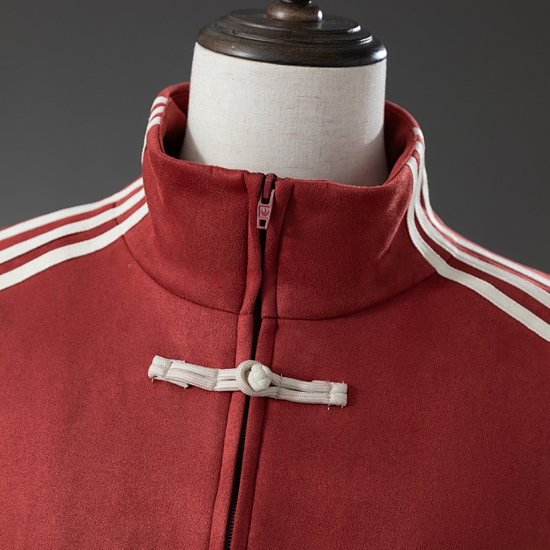 Chinese New Year Tang-Style Jacket Red – Replica Football Soccer Shirt – S–XXL