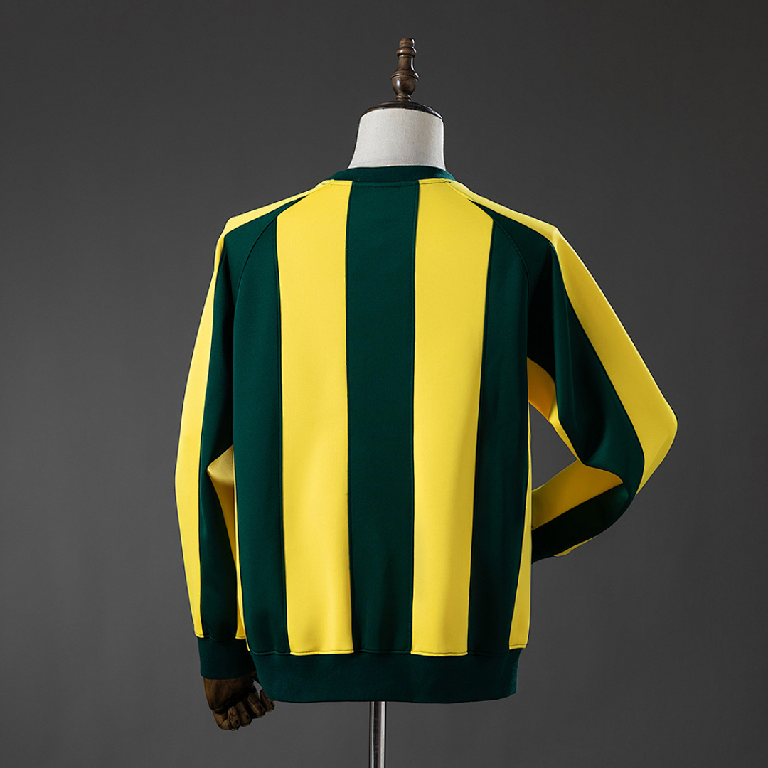 Brazil Long-sleeved Sweatshirt - Yellow & Green – Replica Football Soccer Shirt – M–3XL