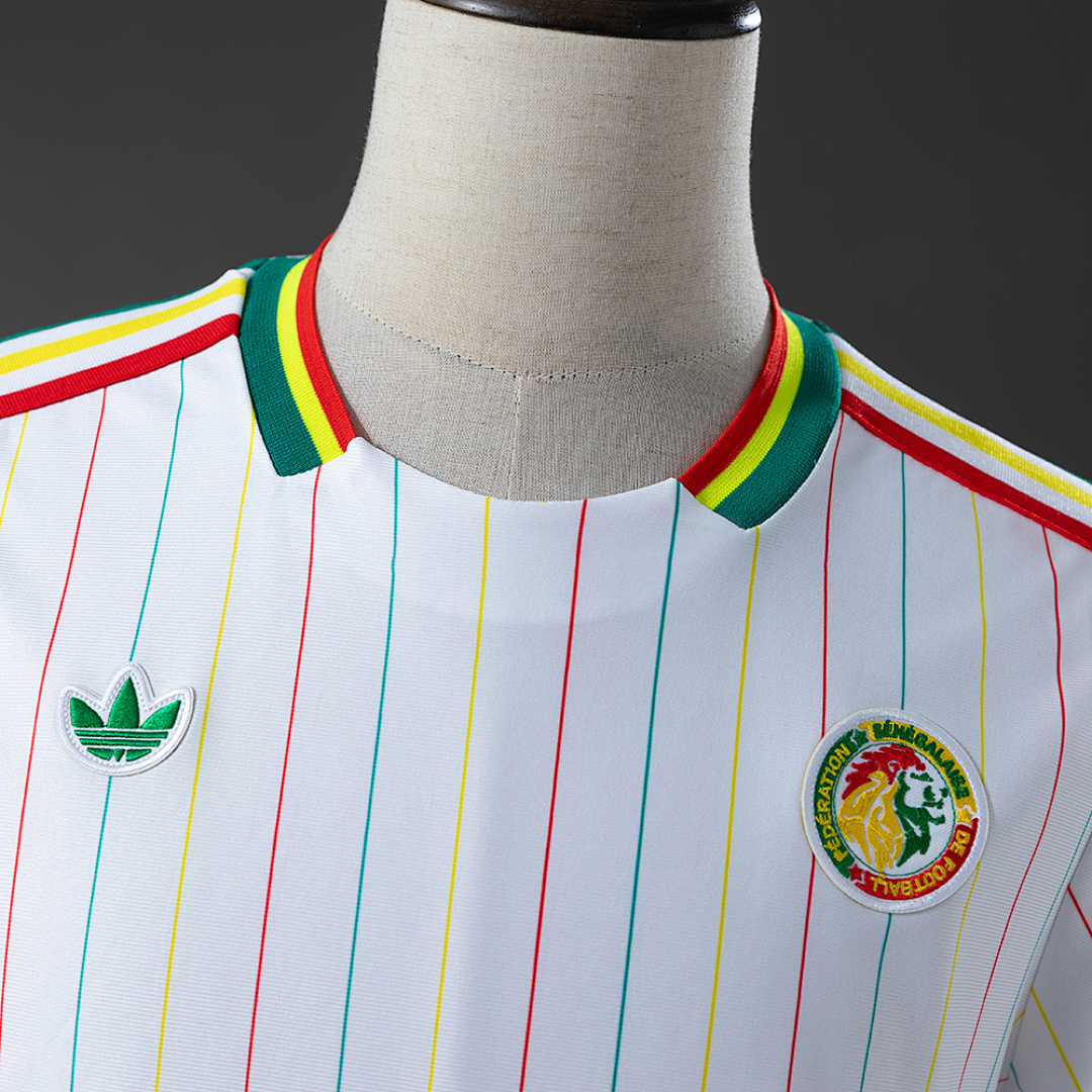 Senegal Terrace Icons T-Shirt White – Replica Football Soccer Shirt – S–XXL