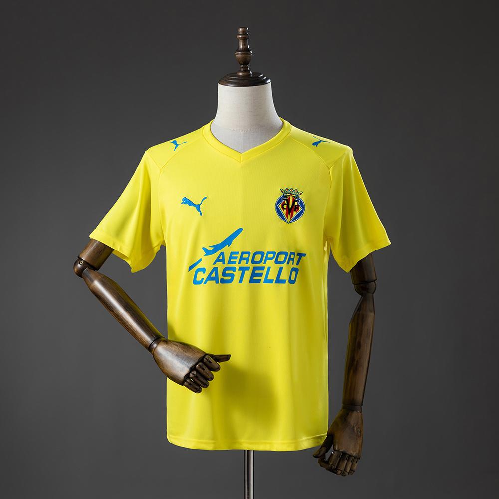 Villarreal 08_09 Home Retro Jersey – Replica Football Soccer Shirt – S–XXL