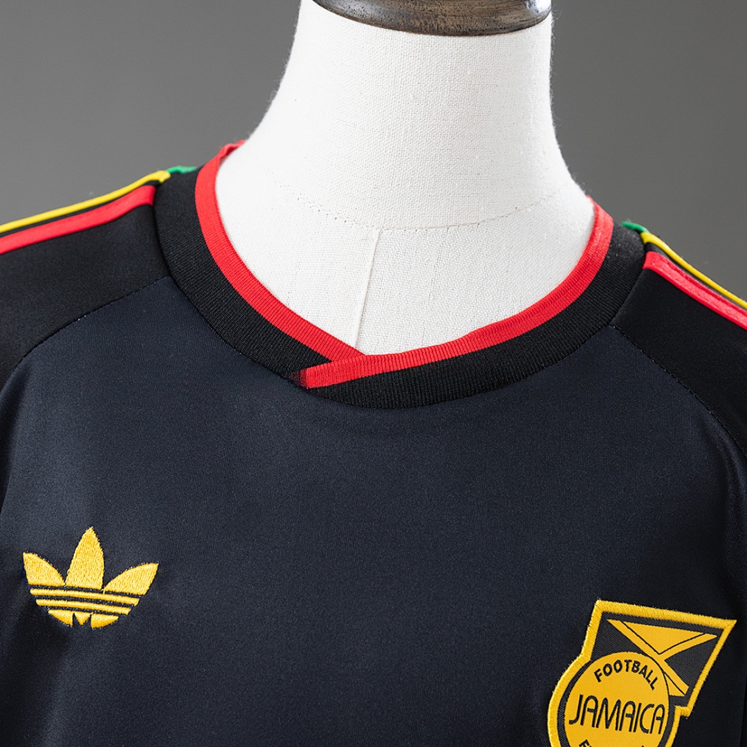 Jamaica 2026 x Bob Marley Away Kids Kit Jersey – Replica Football Soccer Shirt – Size 16-28