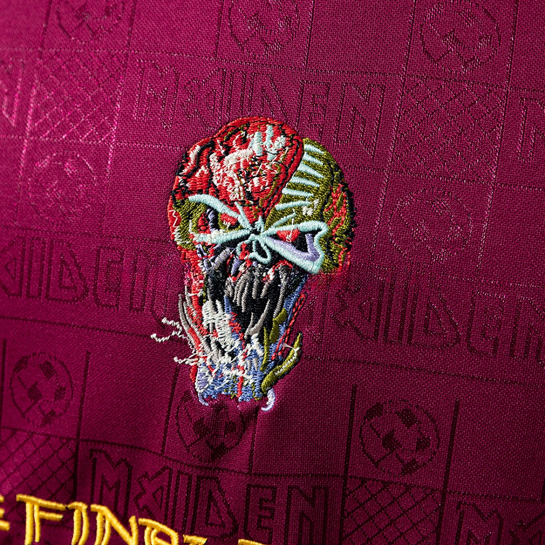 Iron Maiden x West Ham United 2010 Away Retro Jersey – Replica Football Soccer Shirt – S–XXL