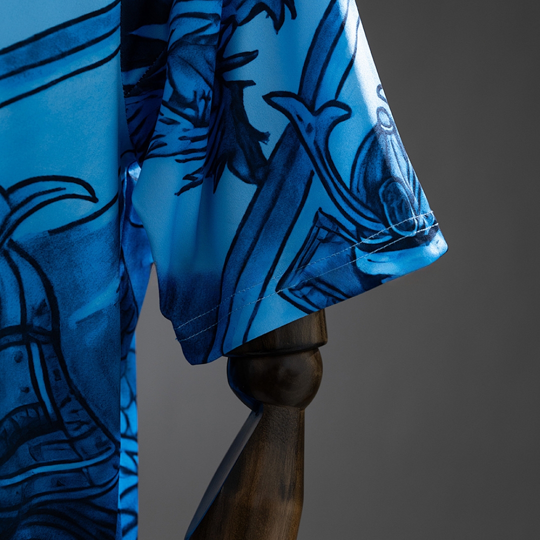 Japan 25/26 Samurai and Blue Dragon Pattern Jersey – Replica Football Soccer Shirt – S–XXL