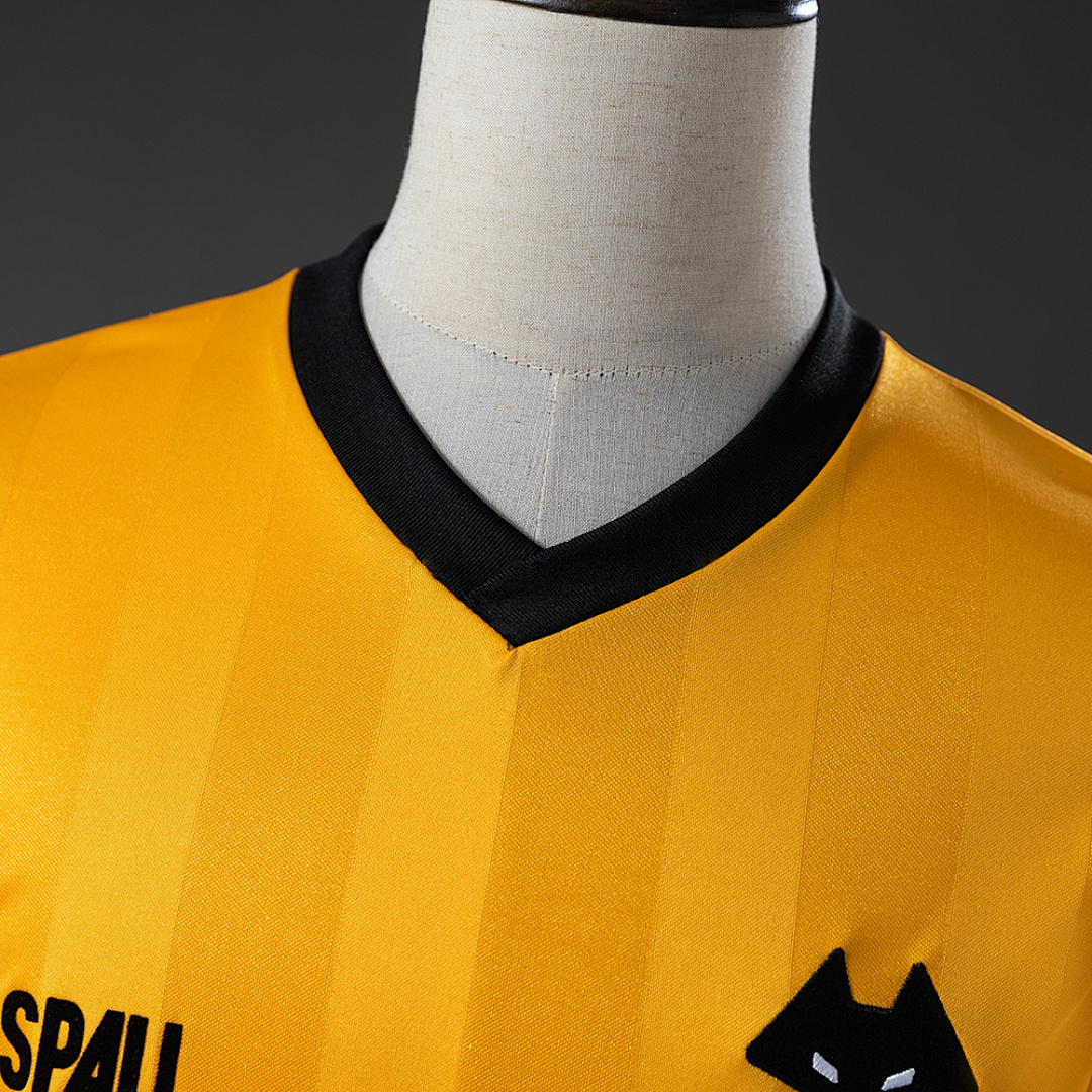 Wolves 86_87 Home Retro Jersey – Replica Football Soccer Shirt – S–XXL