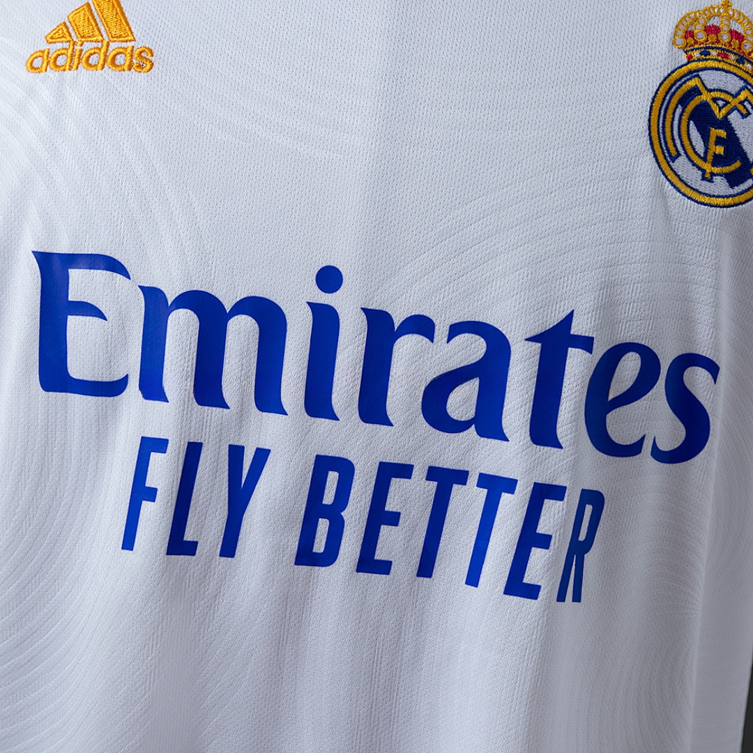 Real Madrid 21_22 Home Retro Jersey – Replica Football Soccer Shirt – S–XXL