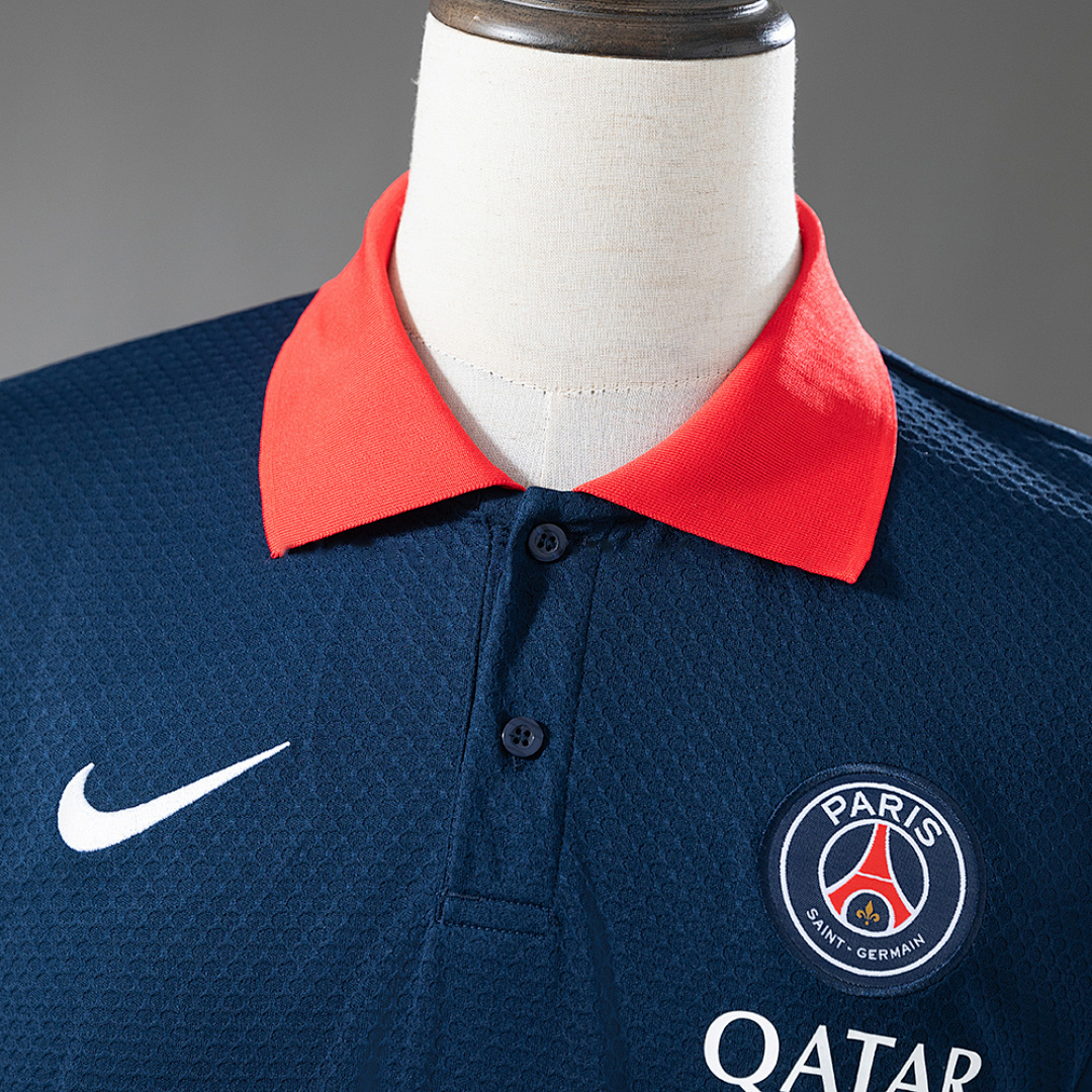 PSG 25_26 POLO - Cyan – Replica Football Soccer Shirt – S–XXL