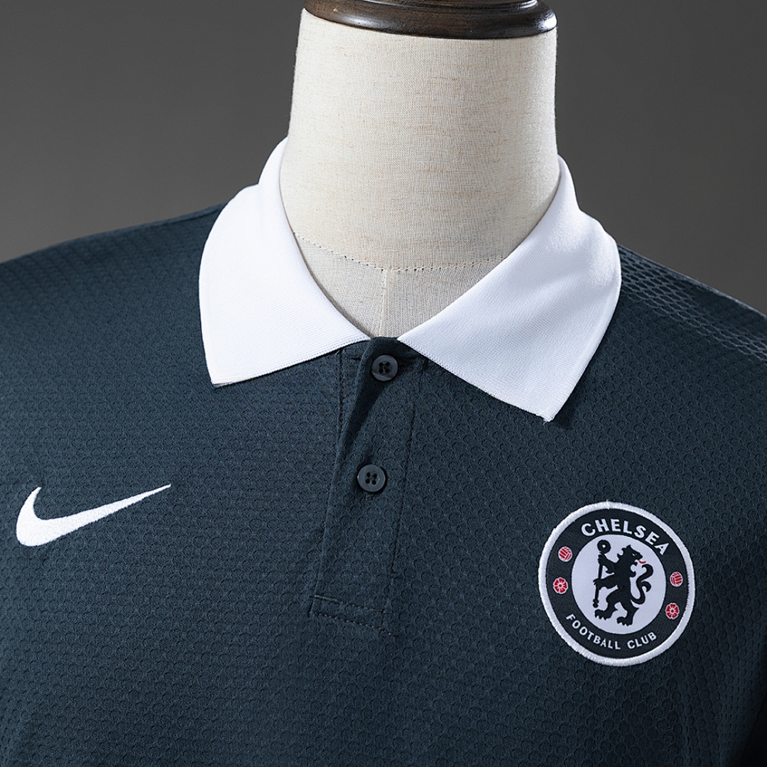 Chelsea 25_26 POLO - Dark Grey S-XXL – Replica Football Soccer Shirt – S–XXL