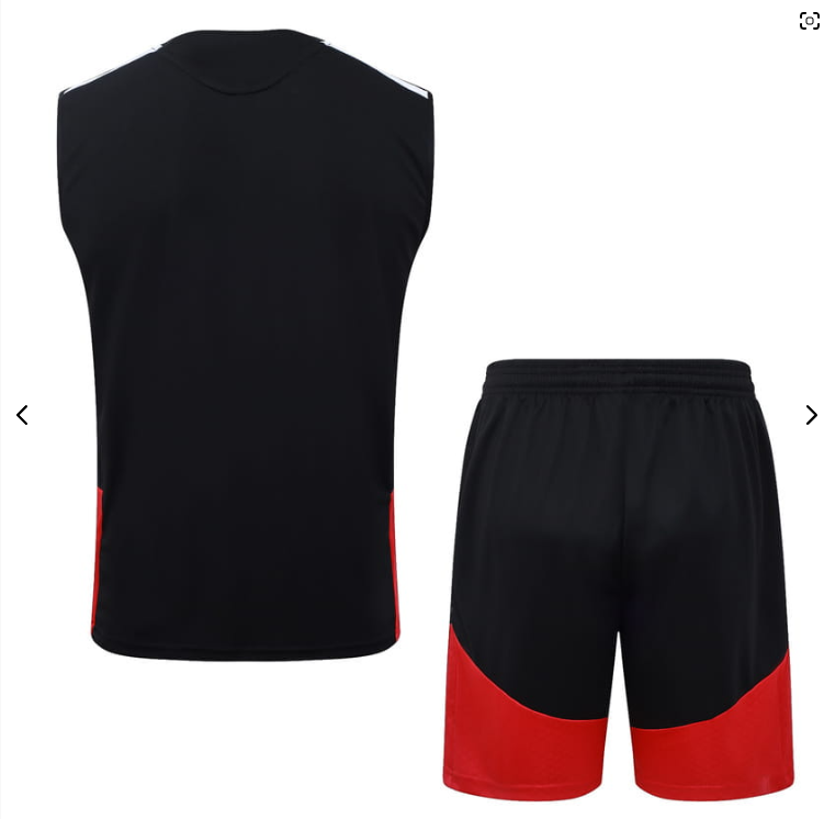 GERMANY 2026-2027 SEASON VEST AND SHORTS - BLACK AND RED