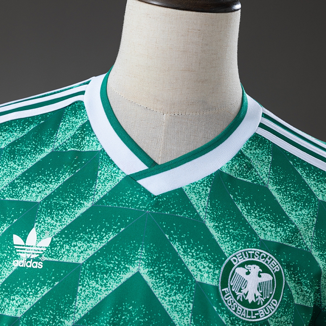 Germany 90_91 Away Retro Long Sleeve Jersey – Replica Football Soccer Shirt – S–XXL