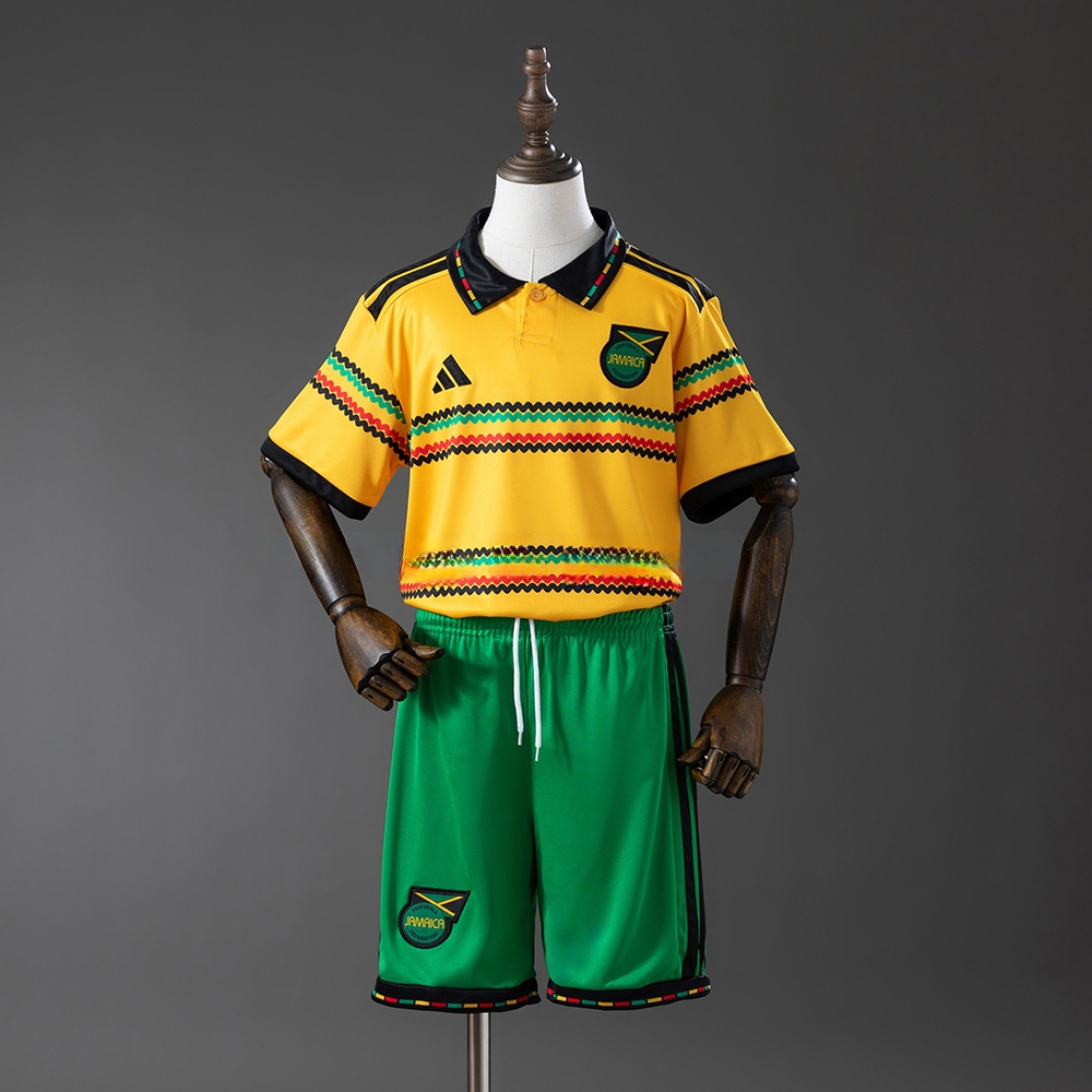 Jamaica 2026 Home Kids Kit Jersey – Replica Football Soccer Shirt – Size 16-28