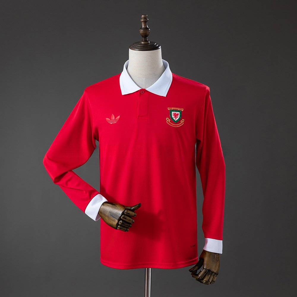 Wales 150th Anniversary Edition Long-Sleeve Jersey – Replica Football Soccer Shirt – S–4XL