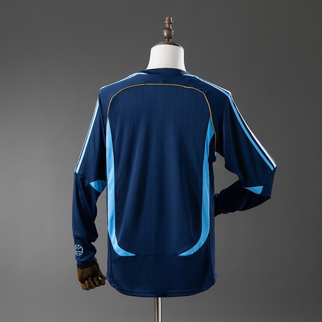 Argentina 2006 Away Long-Sleeved Retro Jersey – Replica Football Soccer Shirt – S–XXL