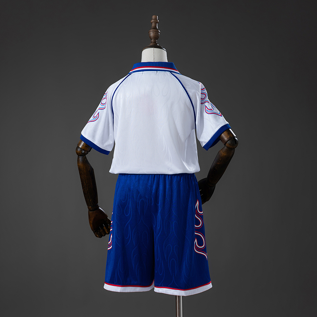 Japan 1998 Away Retro Kids Kit Jersey – Replica Football Soccer Shirt – Size 16–28