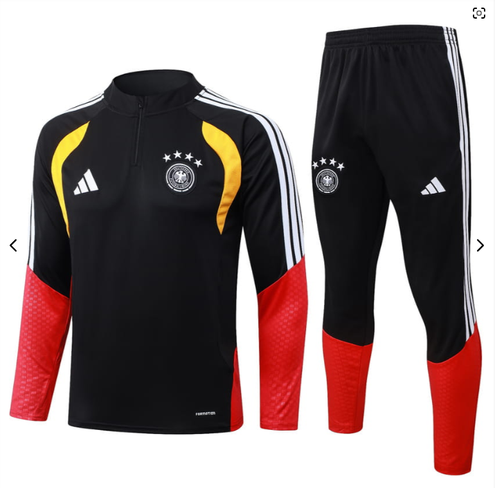 GERMANY'S 2026-2O27 TRAINING KIT:BLACK AND RED