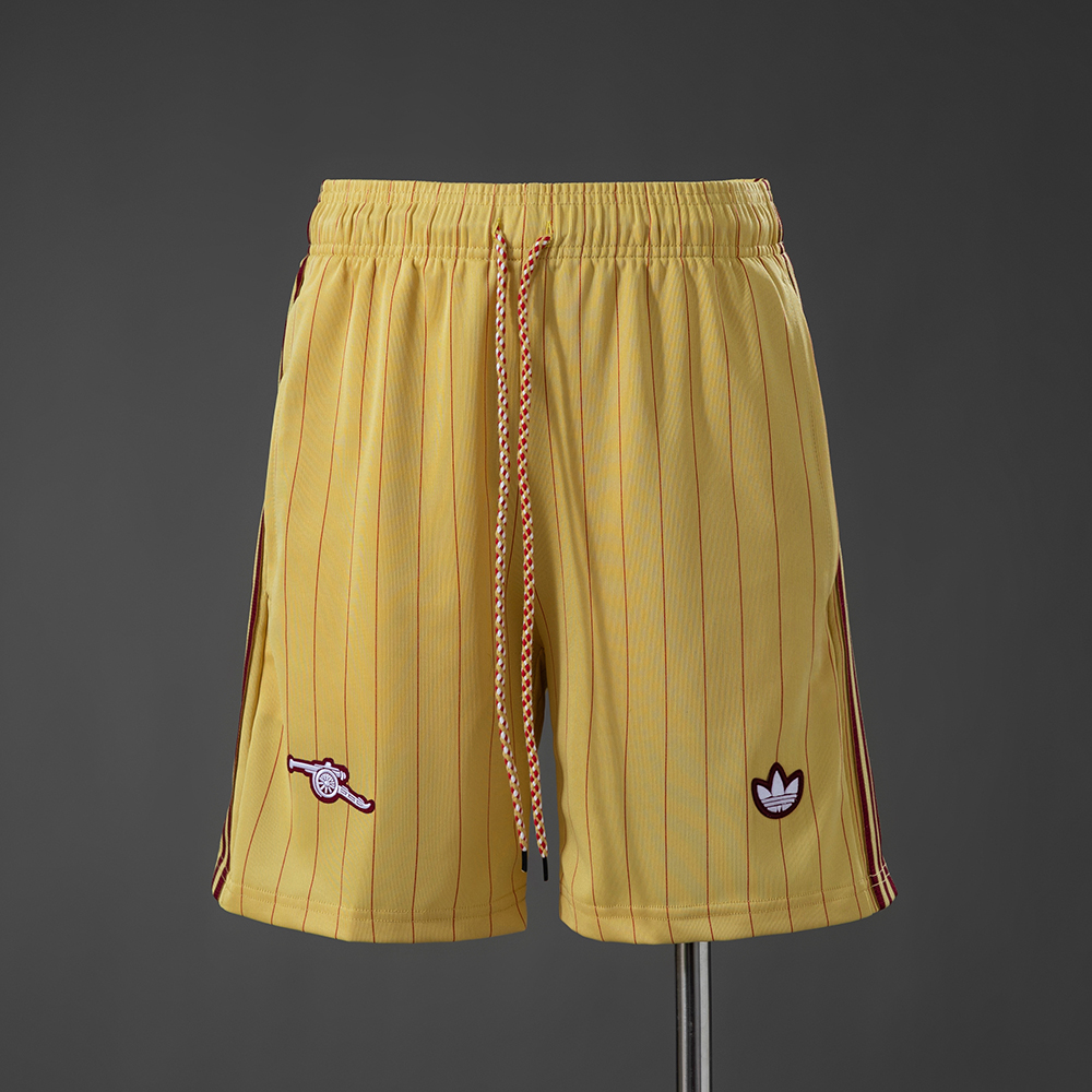 Arsenal Terrace Icons Shorts Yellow – Replica Football Soccer Shorts – S–XXL