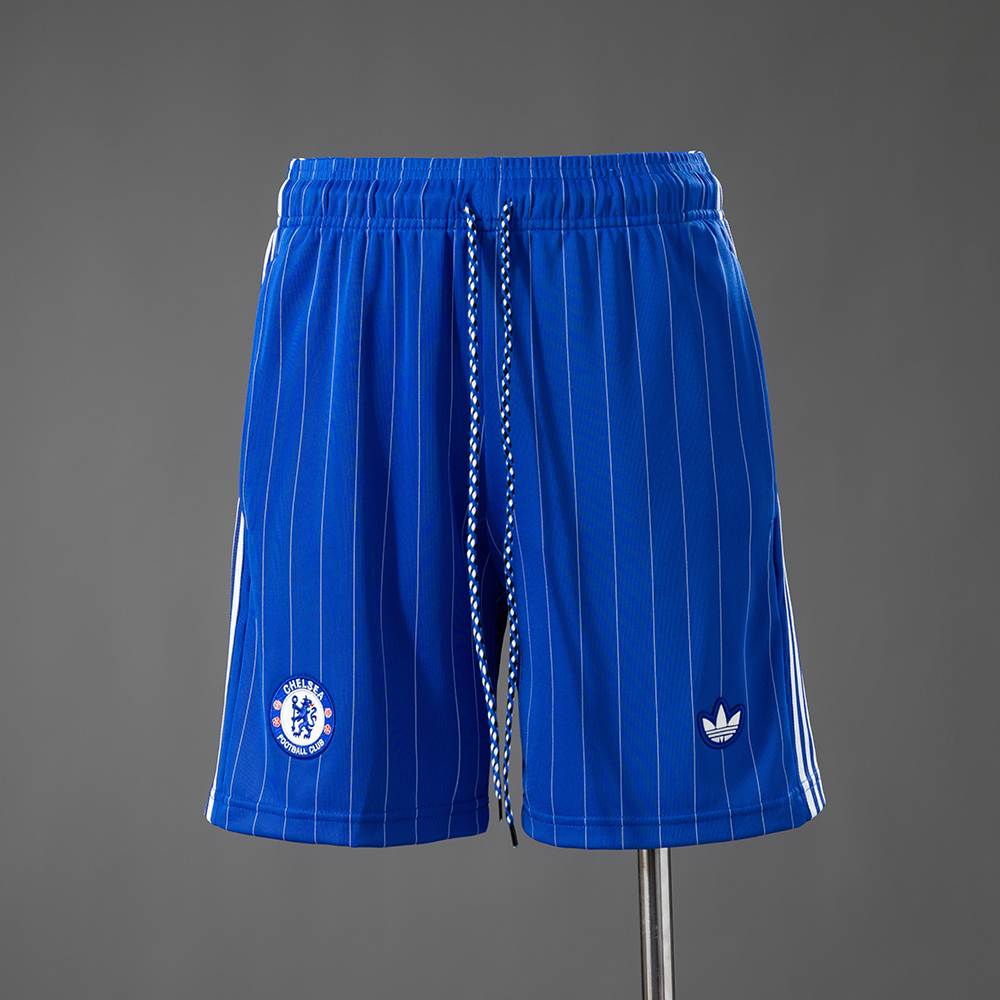 Chelsea Terrace Icons Shorts Blue – Replica Football Soccer Shorts – S–XXL