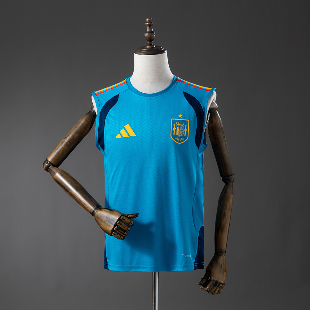 Spain 26/27 Training Vest – Blue Jersey – Replica Football Soccer Shirt – S–XXL