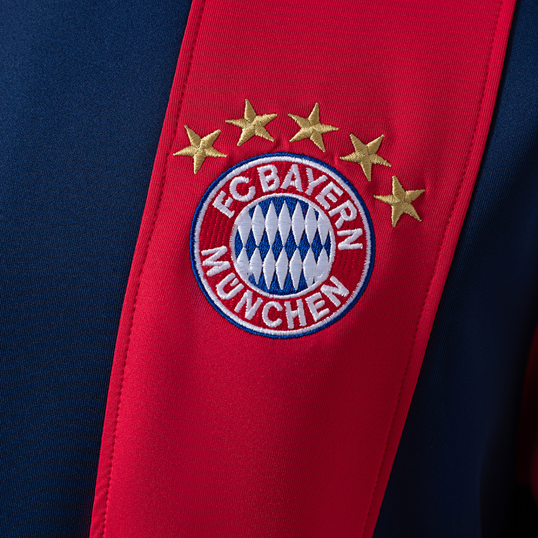 Bayern Munich Long-sleeved Sweatshirt - Red & Cyan – Replica Football Soccer Shirt – M–3XL