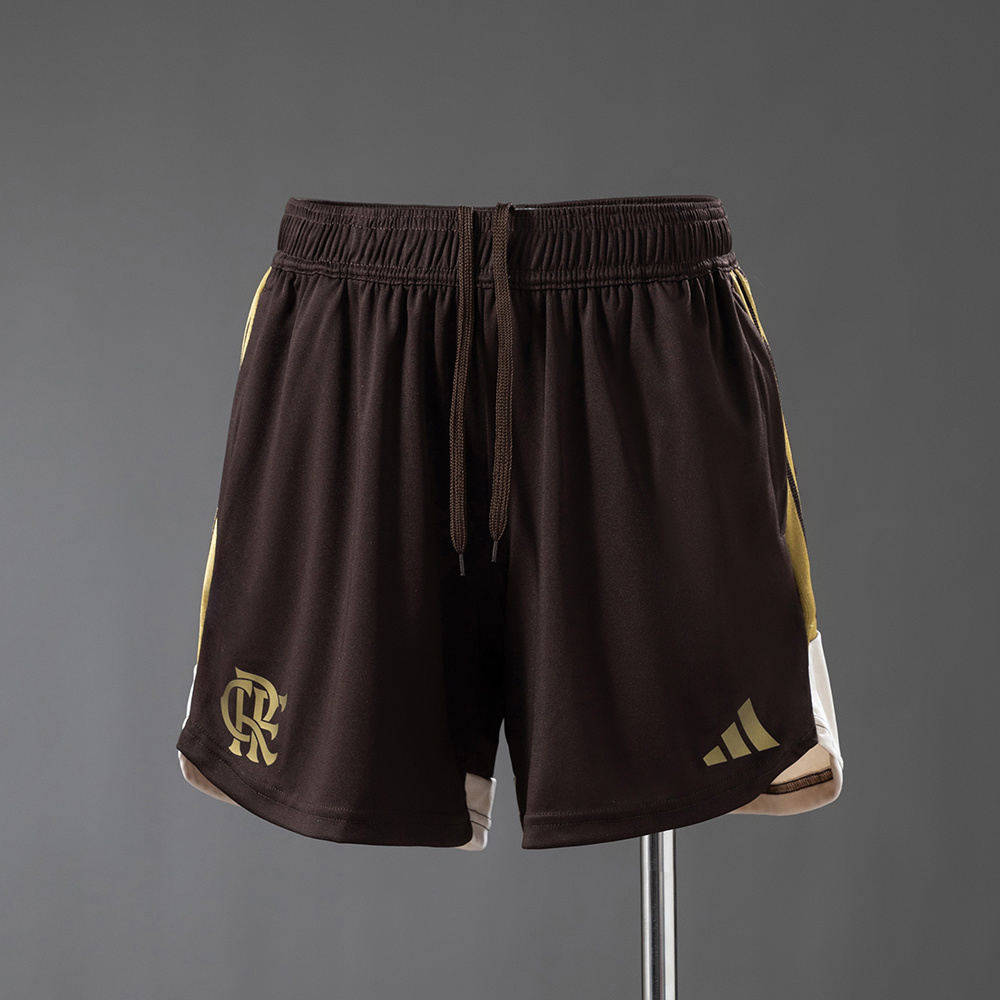 Flamengo 26/27 Women's Training Shorts – Brown – Replica Football Soccer Shorts – S–XXL