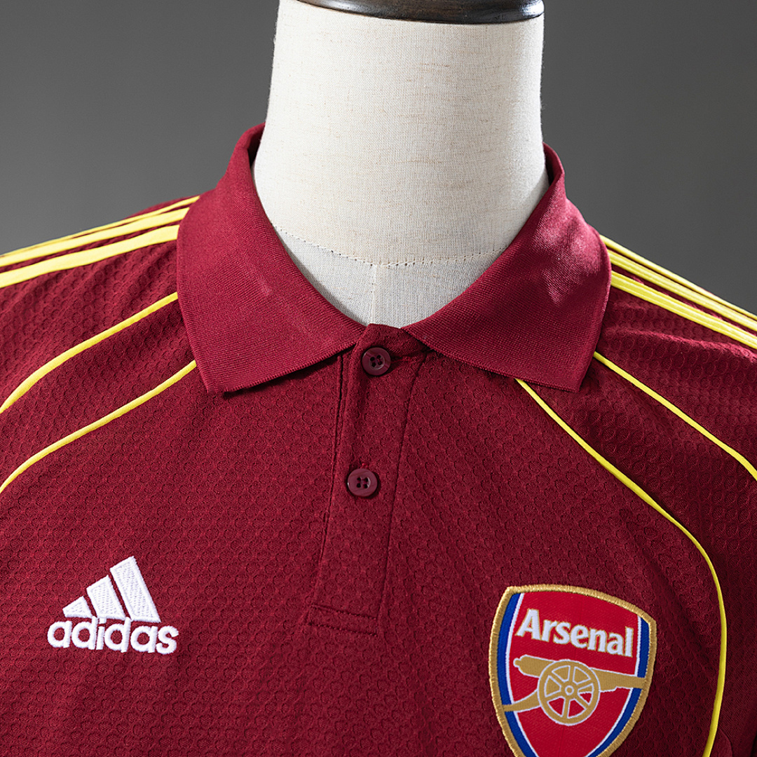 Arsenal 25_26 POLO - Burgundy – Replica Football Soccer Shirt – S–XXL