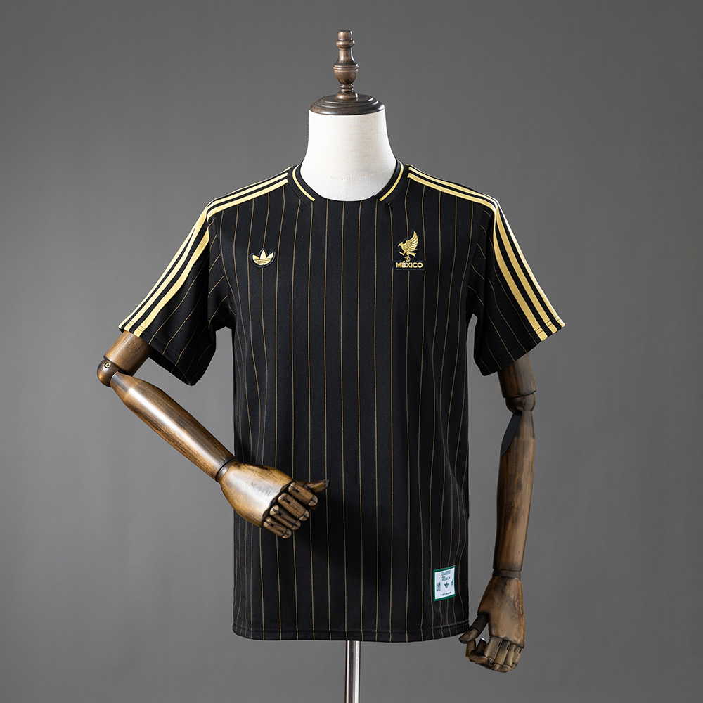 Mexico Terrace Icons T-Shirt Black – Replica Football Soccer Shirt – S–XXL