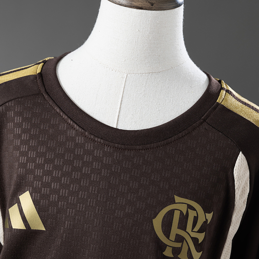Flamengo 26/27 Kids Kit Training – Beige Jersey – Replica Football Soccer Shirt – Size 16–28