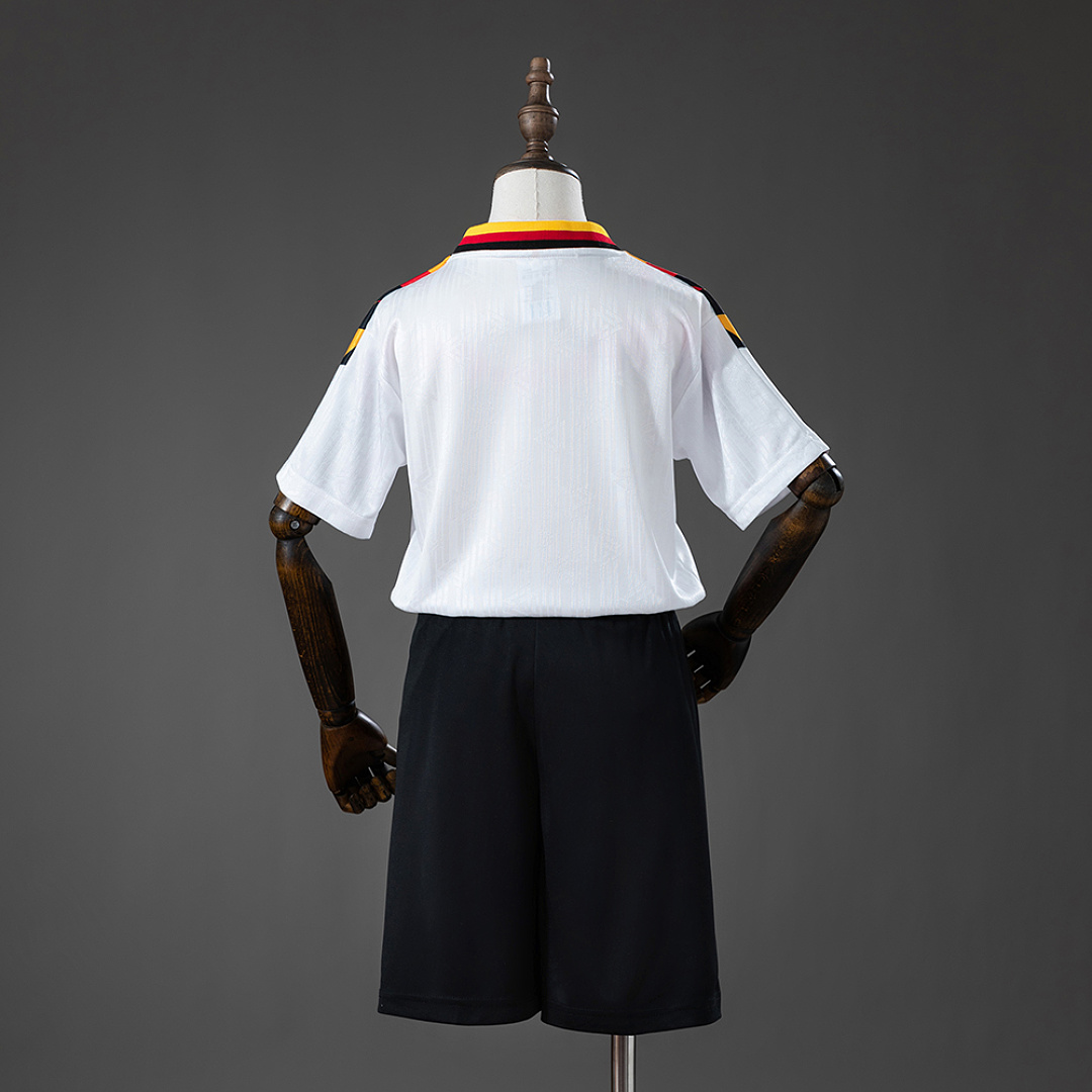 Germany 1994 Home Retro Kids Kit Jersey – Replica Football Soccer Shirt – Size 16–28