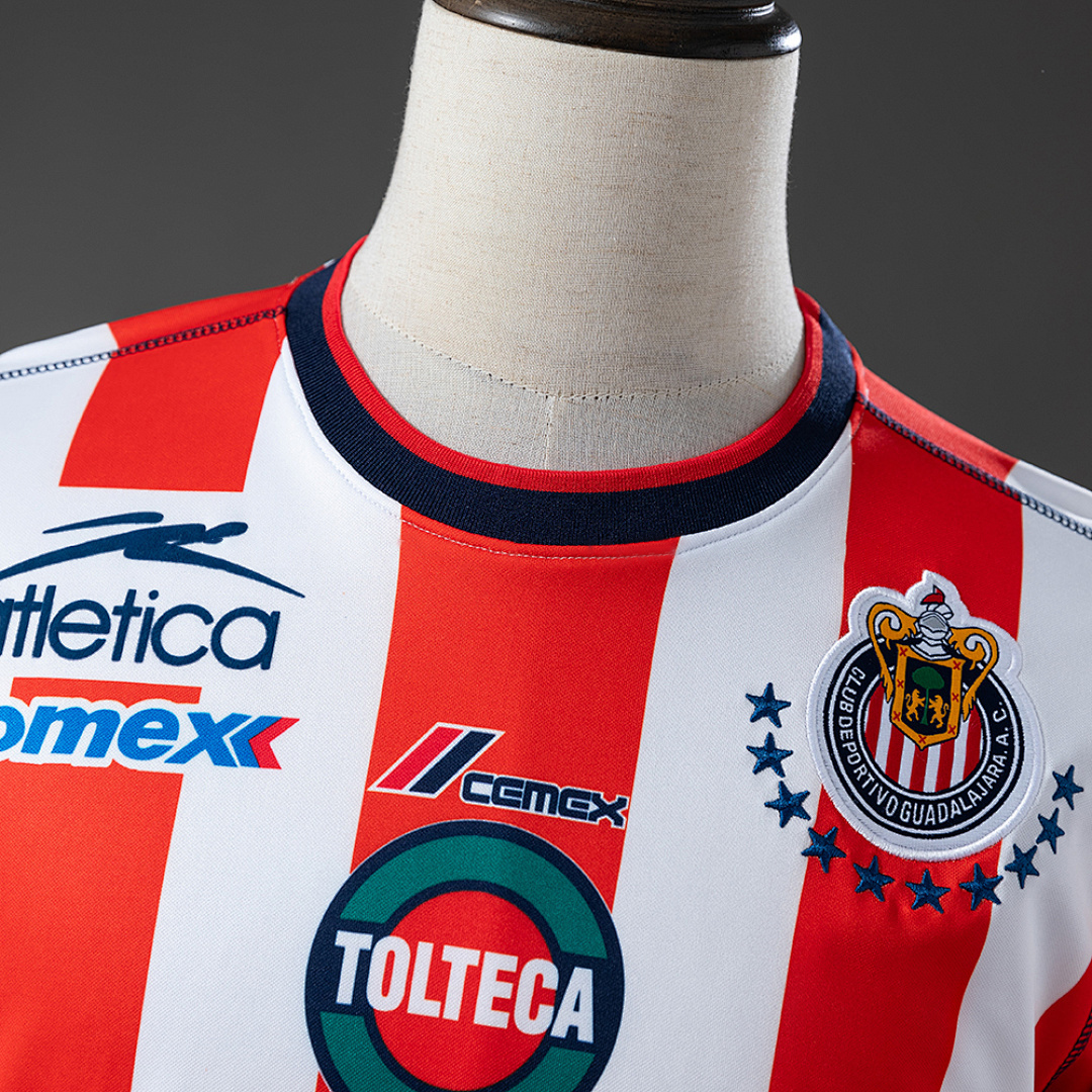 Guadalajara 02_03 Home Long-sleeved Retro Jersey – Replica Football Soccer Shirt – S–XXL