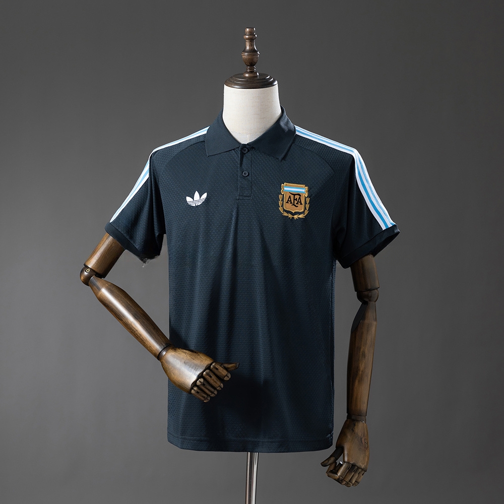 Argentina 25_26 POLO - Dark Grey S-XXL – Replica Football Soccer Shirt – S–XXL
